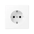 Produktbild: Jung LS1520KIWWM SCHUKO-Steckdose mit Berührungsschutz Serie LS schneeweiß matt