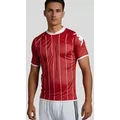 Produktbild: Kappa Fußballtrikot Arezzo Trikot Sportshirt mit Längsstreifen und Kontrasteinfassungen rot XL (58)