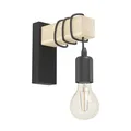 Produktbild: Wandlampe innen Townshend Vintage Wandleuchte mit Holzbalken Retro Wand Lampe...