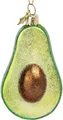 Produktbild: SIKORA Christbaumschmuck Avocado besondere Weihnachtskugel Glas Anhänger – BS573, Christbaumschmuck Deko - traditionell, witzig & außergewöhnlich