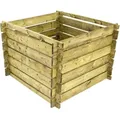 Produktbild: Komposter 100 x 100 x 65 cm, grün, Holzkomposter Stecksystem