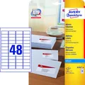 Produktbild: AVERY Zweckform Adressetiketten J4791-25 weiß 45,7 x 21,2 mm, 25 Blatt