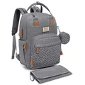Produktbild: Baby Wickelrucksack Wickeltasche Rucksack mit tragbarer Wickelauflage Schnull...