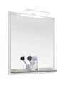 Produktbild: Pelipal Quickset 947 Spiegel mit Ablage unten 600 x 745 x 155 mm - Weiß Glanz/Riviera Eiche quer Nachbildung - 980.236009