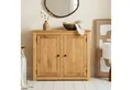 Produktbild: CARO-Möbel Kommode CANCUN, Sideboard aus Kiefer Massivholz 2 Türen Flur, Wohnzimmer Aufbewahrung