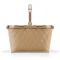 Produktbild: Reisenthel Einkaufskorb Carrybag Rhombus Ginger, Gold, Sand, Textil, 22 L, quadratisch, 49x29x28 cm, Freizeit, Koffer & Taschen, Einkaufskörbe