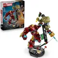 Produktbild: LEGO | Marvel Duell der Giganten: Hulkbuster vs. Hulk - Superhelden Spielzeug mit Actionfigur und 2 Minifiguren, darunter Iron Man - Avengers Gesch... - Bronze