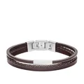 Produktbild: FOSSIL Vintage Casual Multi-Strand Leather Bracelet Armband Black schwarz Neu