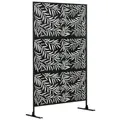 Produktbild: Outsunny Sichtschutz, Paravent, LxBxH: 122 x 45 x 198 cm - schwarz