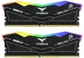Produktbild: TeamGroup T-Force DELTA RGB UDIMM 32GB Kit DDR5-6400 CL32-39-39-84 X8 - FF3D532G6400HC32ADC01 schwarz