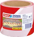 Produktbild: tesa Signal Absperrband, nicht klebend, rot / weiß