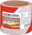 Produktbild: Tesa Signal Sicherheitsband 80 mm x 100 m Polyethylenfolie Rot Weiß (58137-00000-01)