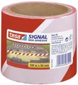 Produktbild: Tesa® 58137-00000-00 Absperrband - nicht klebend - rot/weiß - 80 mm x 100 m
