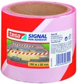 Produktbild: tesa Absperrband 58137, nicht klebend, rot-weiß, 100m x 80mm (2er Pack)