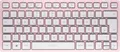 Produktbild: Bluetooth Tastatur Cherry KW 7100 Mini BT Cherry Blossom, QWERTZ, Multi-Device, kompaktes Format, inkl. Transporttasche 659836