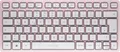 Produktbild: JK-7100DE-19 - Tastatur, Bluetooth, rosa, kompakt, DE
