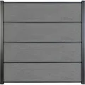 Produktbild: GroJa HPL-Steckzaun Premo 180 cm x 183 cm Betongrau