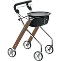 Produktbild: Trust Care Wohnraum-Rollator Let's Dream Farbe: wallnuss-chrom - Schwarz