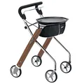 Produktbild: Trust Care Wohnraum-Rollator Let's Dream wallnuss-chrom