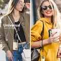 Produktbild: EAZY CASE Universal Handykette kompatibel mit allen Smartphones, Kette zum Umhängen, Handyband mit Hülle, mit Karabiner in Bunt - Bunt