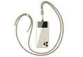 Produktbild: EAZY CASE Handykette Universal für jedes Smartphone zum Umhängen, Universales Handyband mit Carabiner wechselbare Kordel Bunt Clips Gold