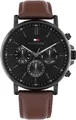 Produktbild: Tommy Hilfiger Multifunktionsuhr TYSON 1710704, Quarzuhr, Armbanduhr, Herrenuhr, Lederarmband, analog