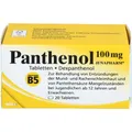 Produktbild: PANTHENOL 100 mg Jenapharm Tabletten 20 St PZN04020790