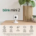 Produktbild: Blink Mini 2 Kamera Plug-in-Sicherheitskamera mit HD-Nachtsicht | Farbe Weiß ✅