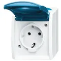 Produktbild: Busch-Jaeger 20 EW-53 Steckdose mit Klappdeckel, Aufputz IP44