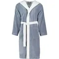 Produktbild: Vossen Unisex-Bademantel Poppy Kapuze Multifaser, Kapuze, 45% Polyester, 35% Viskose, 20% Baumwolle grau XL