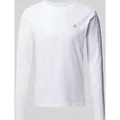 Produktbild: Marc O'Polo Longsleeve aus Baumwolle mit Label-Print in Weiss, Größe S