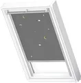 Produktbild: Verdunklungsrollo DKL 4665S, VELUX, verdunkelnd, ohne Bohren, in Führungsschienen, VELUX »Pick & Click!«, alufarbene Führungsschienen & Griffleiste