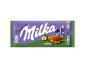 Produktbild: MILKA Schokolade, Milka Alpenmilch Schokolade mit knackigen Haselnussstückchen 90g