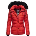 Produktbild: NAVAHOO Damen Modische Winterjacke Steppjacke mit Kunstpelz Kapuze Zuckerbiene