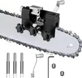 Produktbild: Kettensäge Schärfgerät,KettensäGenschäRfer Kit, Tragbar Handkurbeln Sägekettenschärfgerät, Sägeketten Schärfgerät Zubehör für alle Arten von Elektrische Kettensägen(Schwarz)