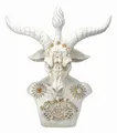Produktbild: Figuren Shop GmbH Dekoobjekt Große Baphomet Büste weiß - Nemesis Now - Fantasy Gothic Dekoration