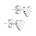 Produktbild: Liebeskind Berlin Ohrringe LJ-0500-E-08 Damen Ohrstecker Herz Edelstahl Silber, One Size (Silber1)