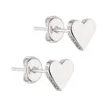 Produktbild: BERLIN TIME & JEWEL Ohrringe LJ-0500-E-08 Damen Ohrstecker Herz Edelstahl Sil...