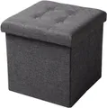 Produktbild: Woltu Sitzhocker (1 St), Deckel abnehmbar, Gepolstert, faltbar Truhen