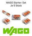Produktbild: Starter Set WAGO 5x 221-2411 5x 221-412 5x 221-413 5x 221-415 / mit Hebel Klemme