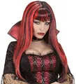 Produktbild: W WIDMANN MILANO Party Fashion 02073 - Perücke Vampirin, rot-schwarz, Kunsthaar, Langhaarperücke, Gothic, Halloween, Fasching