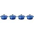 Produktbild: Le Creuset MINI-COCOTTE 4ER SET AZURE