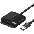 Produktbild: Ugreen USB-A 3.0 Adapter für 2.5'' / 3.5'' SATA Laufwerke, SSD, HDD, Schwarz