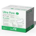 Produktbild: Medrull Steriler Wundverband 6x7 cm Sterile Wundpflaster ULTRA PORE Starke Klebekraft - Schützt bei Schnittwunden & Kratzern Pflaster Einzeln verpackt 50 Stück