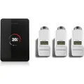 Produktbild: BOSCH smarter WLAN-Regler EasyControl, Set mit 3 Funk-Thermostaten, schwarz - 7736701394