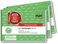 Produktbild: SIGEL T1178 Quittungsblock wie SD021: A6 quer, 3 Stück, 2x40 Blatt, selbstdurchschreibend, mikroperforiert, Standardquittung, aus nachhaltigem Papier