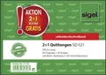 Produktbild: Sigel Formularblock 2 + 1 Aktion Quittungen mit Sicherheitsdruck - A6 quer SD MP 2 x 40 Bl