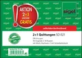 Produktbild: 3x Sigel Quittung Block A6 quer 3x 40 Blatt Formular Buch selbstdurchschreibend
