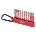 Produktbild: Milwaukee 4932480941 Shockwave 50 mm Metall Bit Set 10-teilig Phillips, Slotted