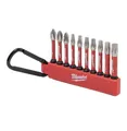 Produktbild: 3 x Milwaukee SHOCKWAVE Karabiner-Set 10-teilig PH/PZ/TX Bitset Bit